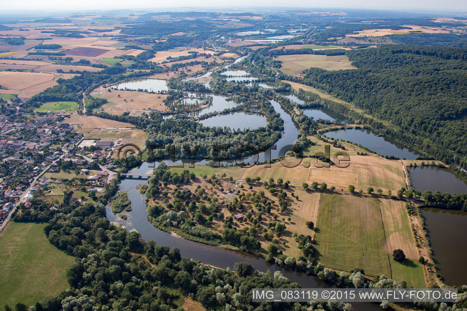 Vue aérienne de Tonnoy dans le département Meurthe et Moselle, France