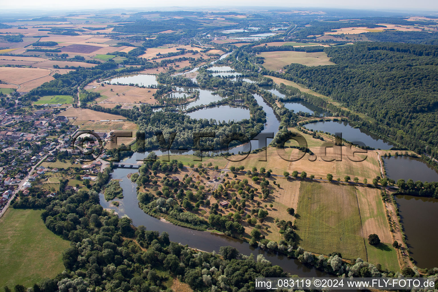 Vue aérienne de Tonnoy dans le département Meurthe et Moselle, France