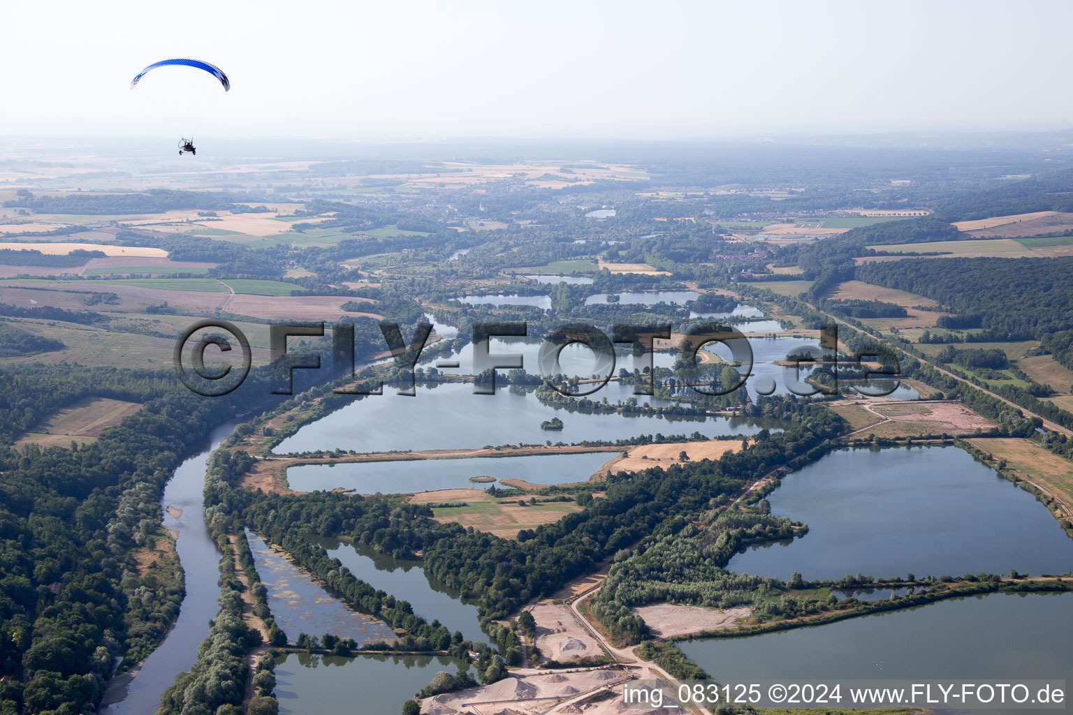 Vue aérienne de Haussonville dans le département Meurthe et Moselle, France