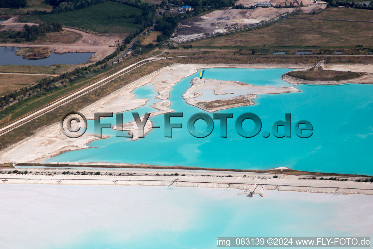 Vue aérienne de Saline à Rosières-aux-Salines dans le département Meurthe et Moselle, France