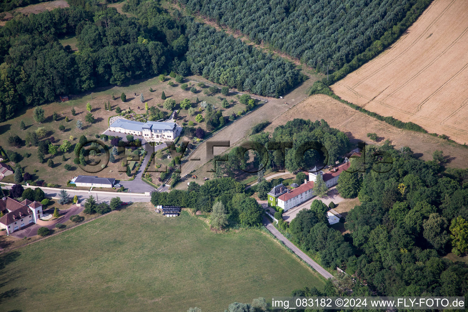 Vue aérienne de Palais à Lunéville à Lunéville dans le département Meurthe et Moselle, France