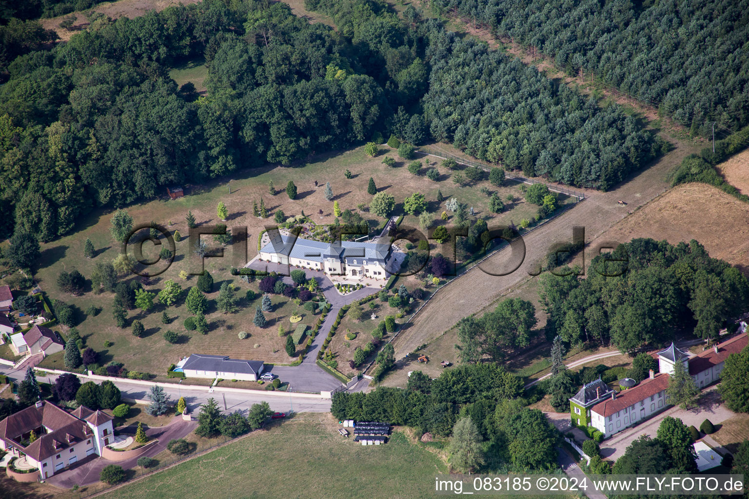 Vue aérienne de Palais à Lunéville à Lunéville dans le département Meurthe et Moselle, France