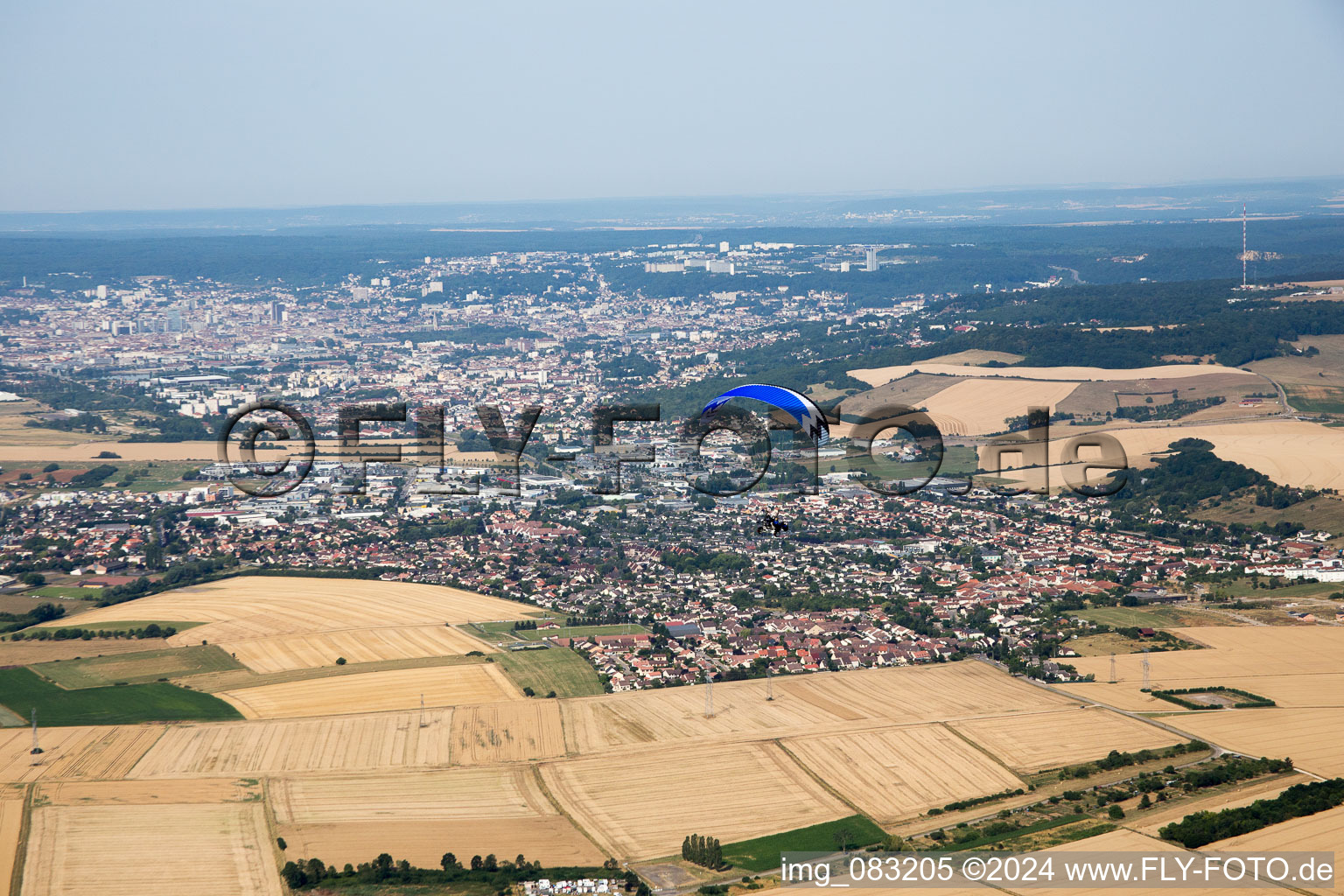 Vue aérienne de Nancy à Seichamps dans le département Meurthe et Moselle, France