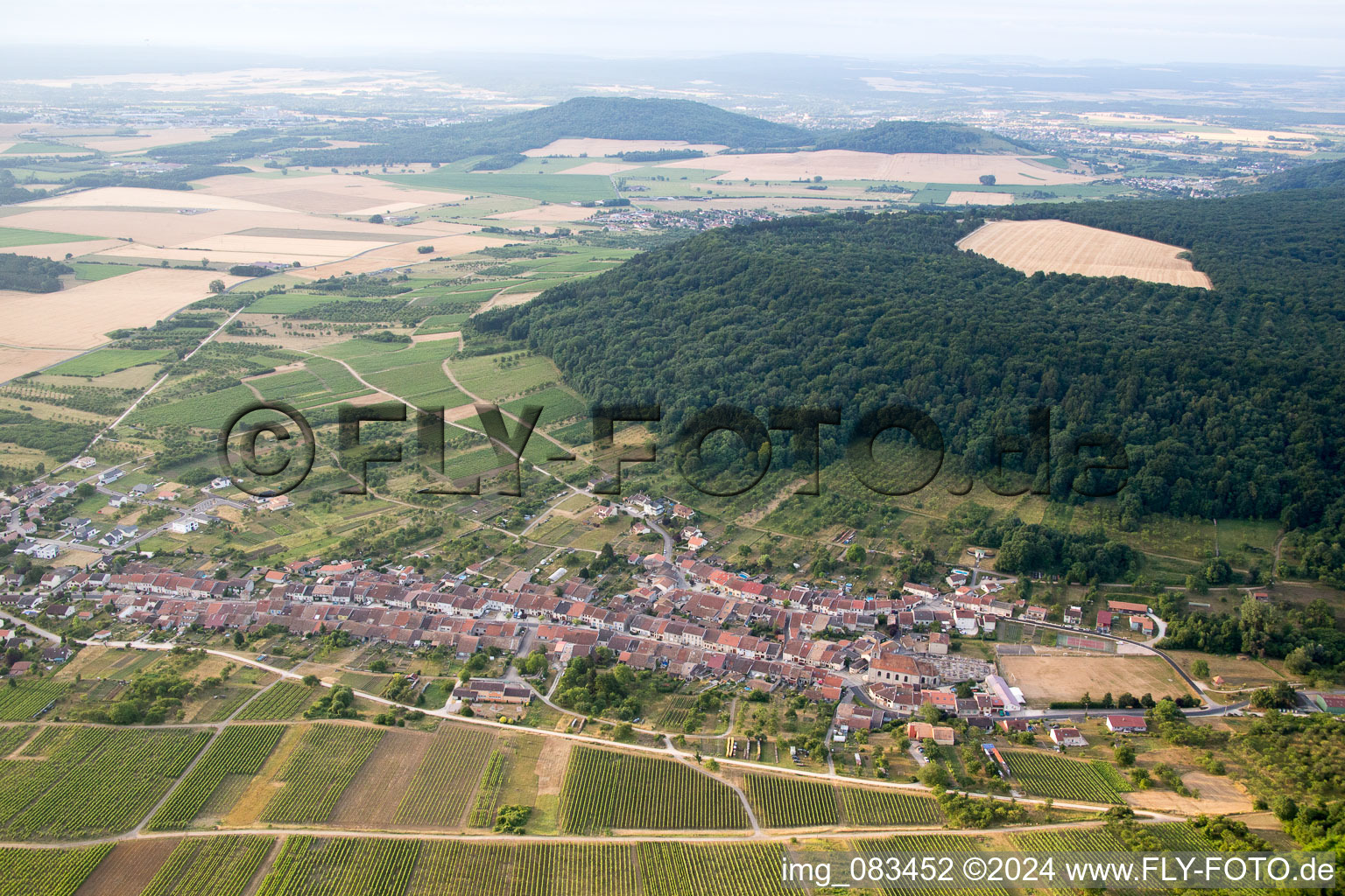 Lucey dans le département Meurthe et Moselle, France d'en haut