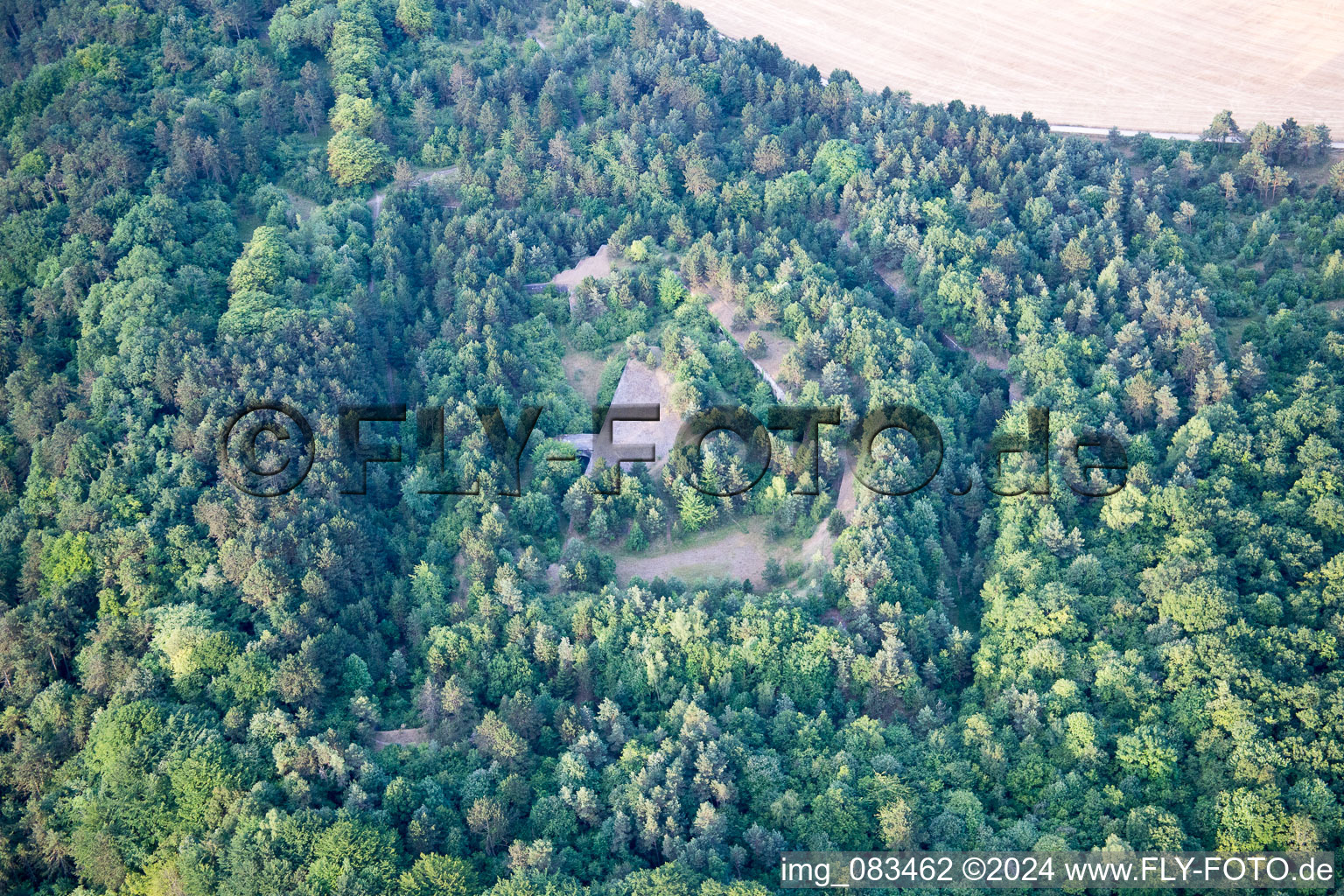 Lucey dans le département Meurthe et Moselle, France depuis l'avion