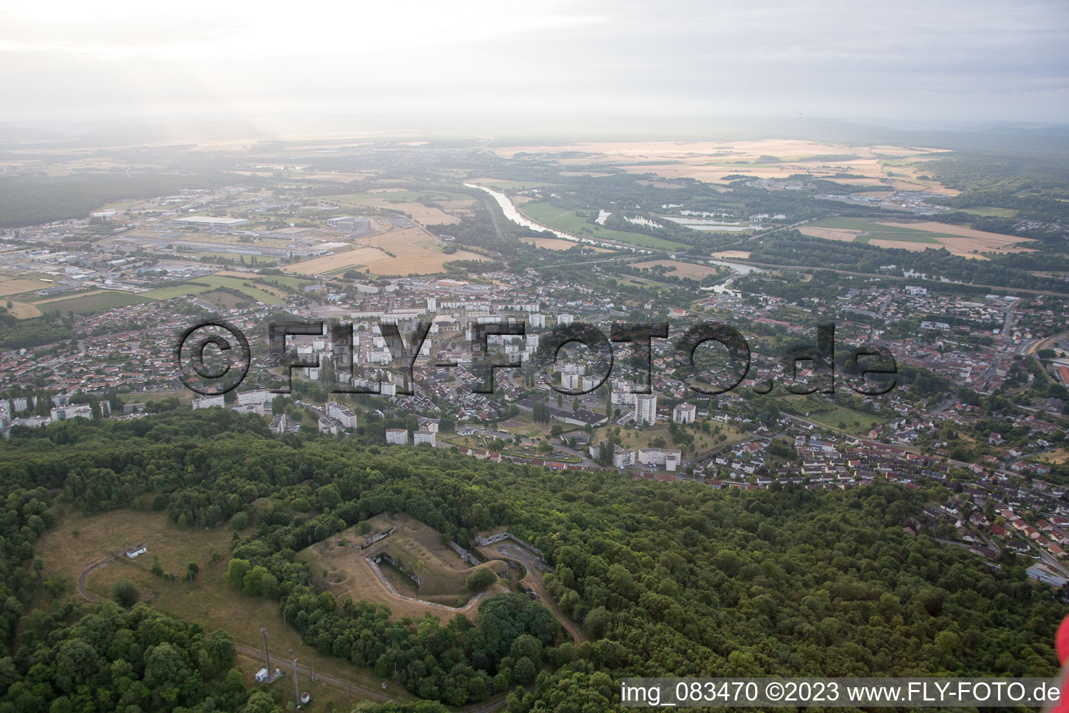 Vue aérienne de Toul dans le département Meurthe et Moselle, France