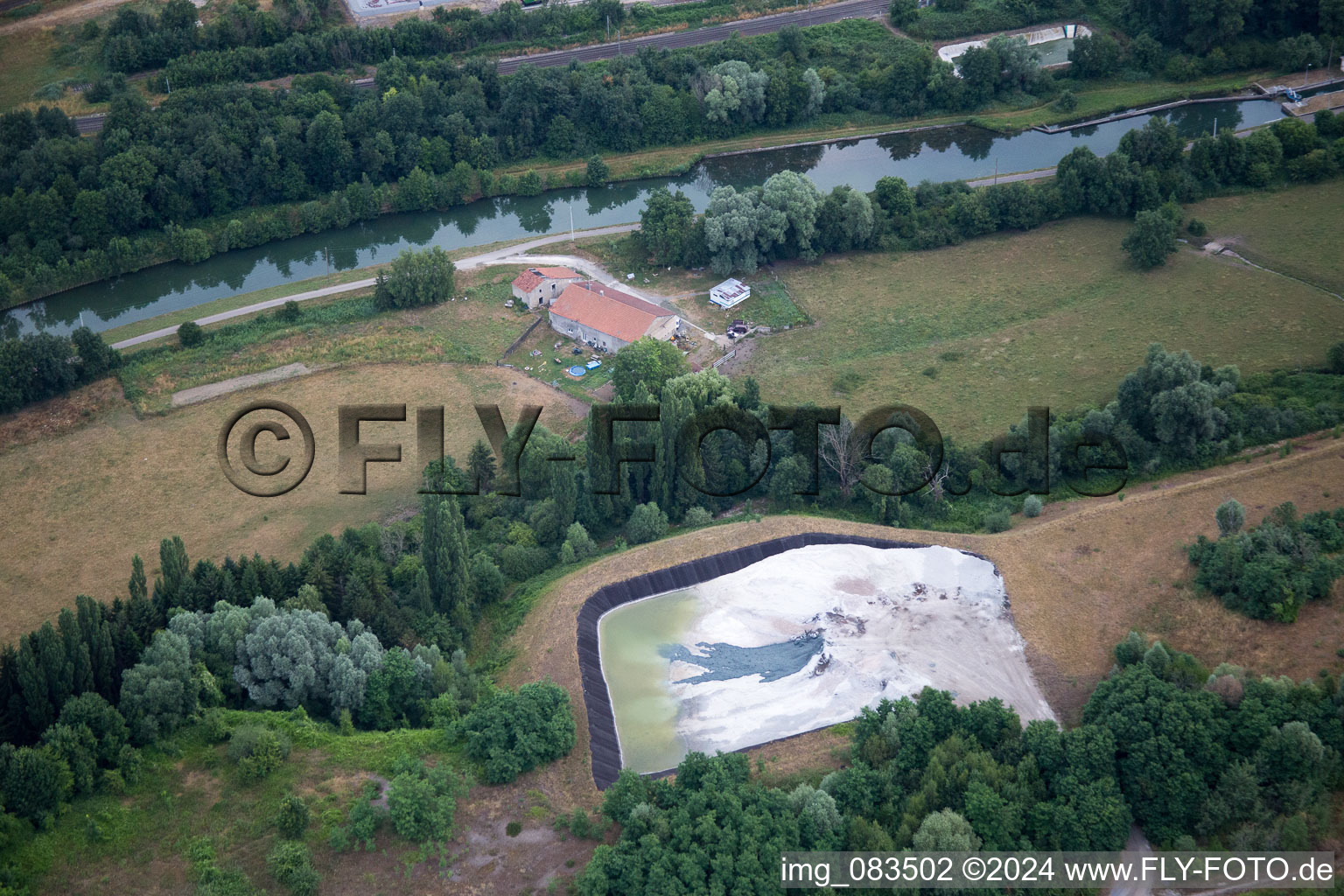 Vue aérienne de Dépotoir à Choloy-Ménillot dans le département Meurthe et Moselle, France