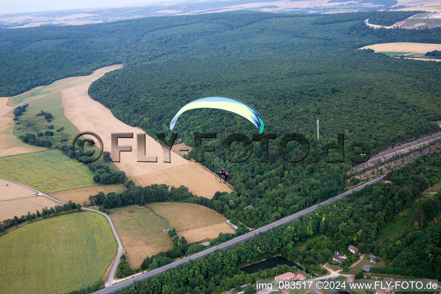 Foug dans le département Meurthe et Moselle, France d'en haut