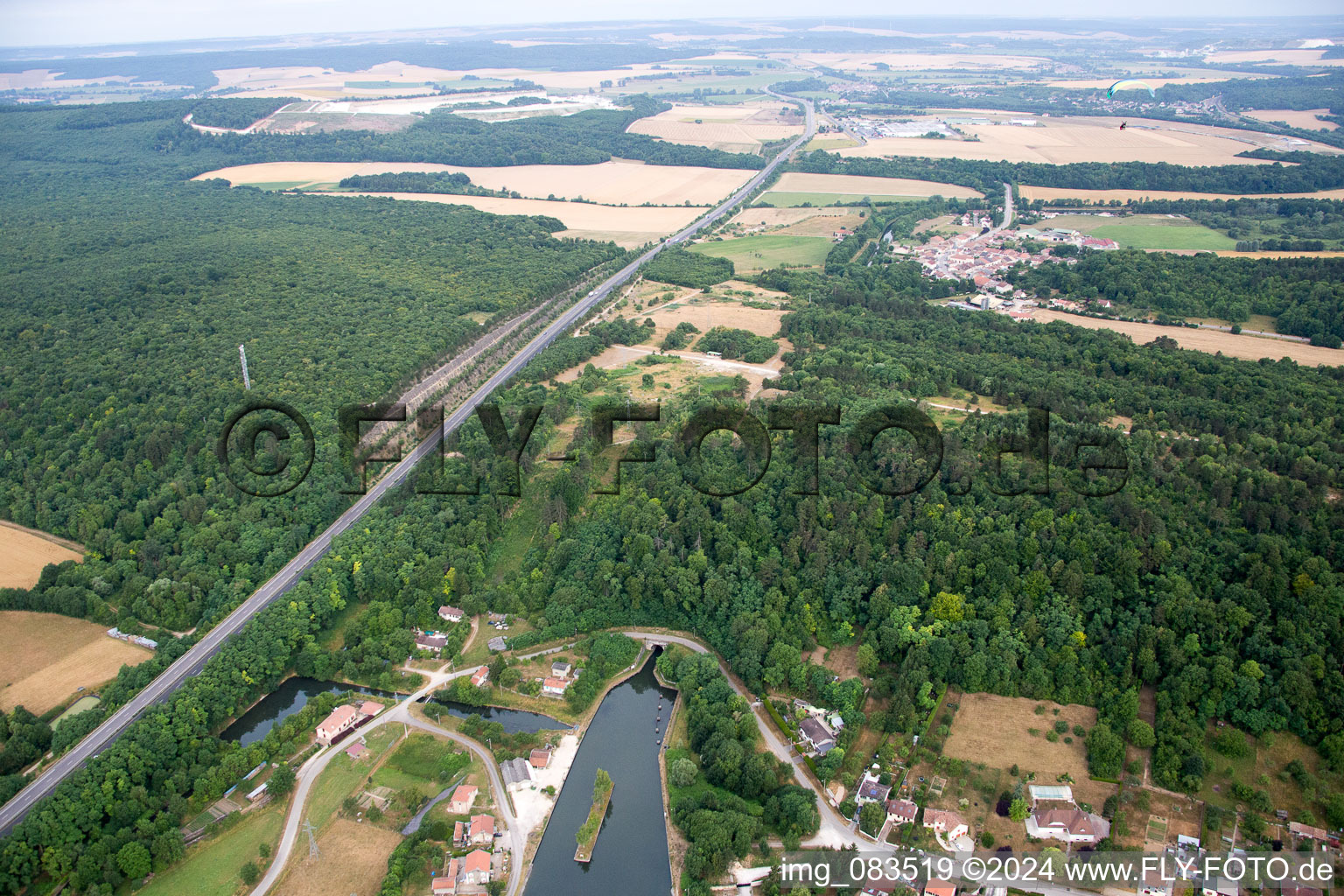 Foug dans le département Meurthe et Moselle, France vue d'en haut