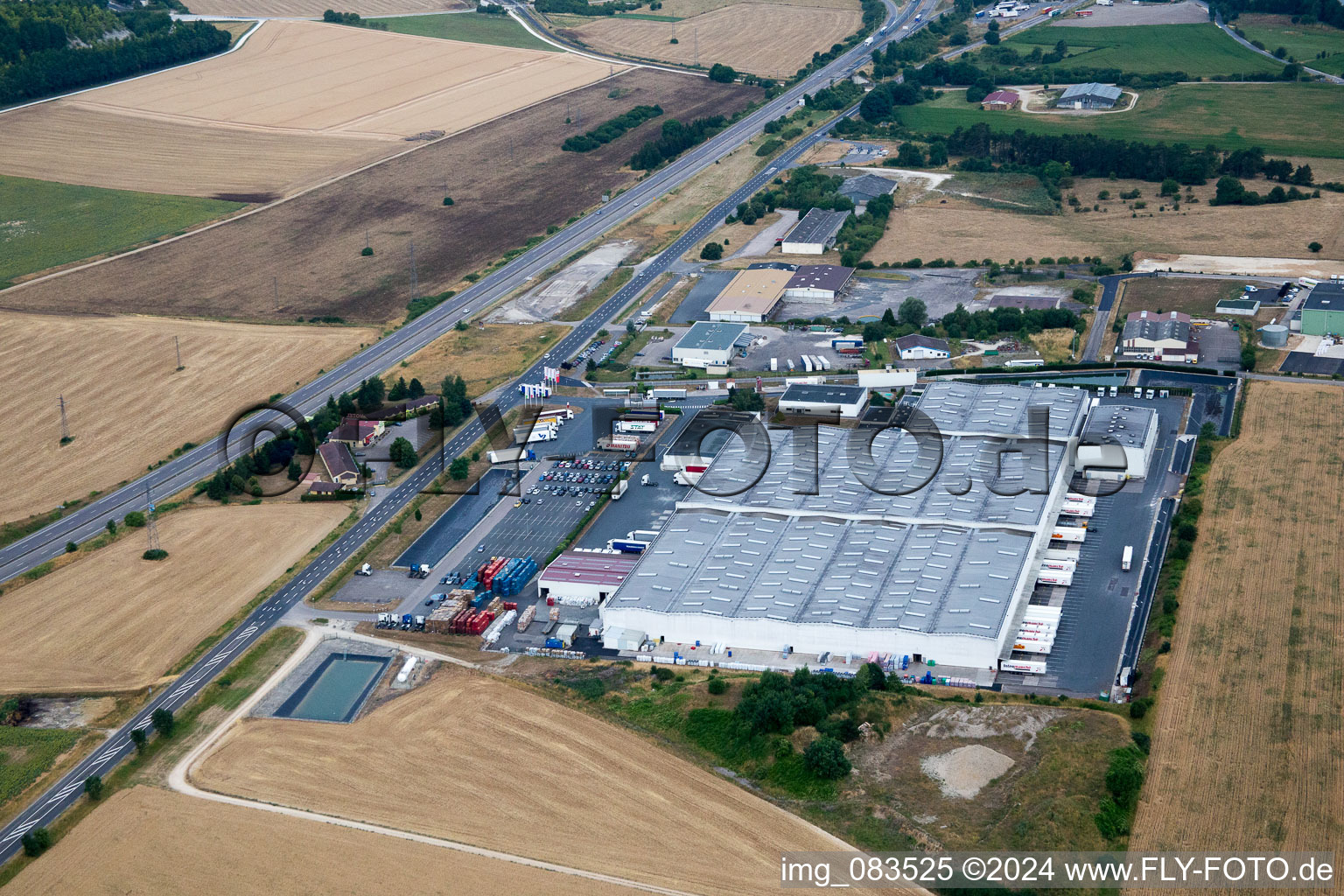 Vue aérienne de Lay-Saint-Remy dans le département Meurthe et Moselle, France