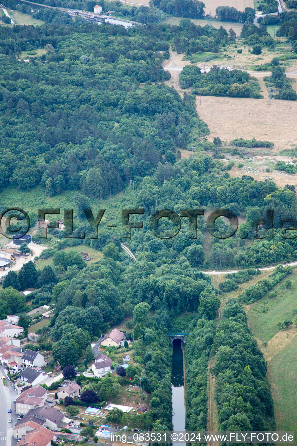 Vue aérienne de Lay-Saint-Remy dans le département Meurthe et Moselle, France