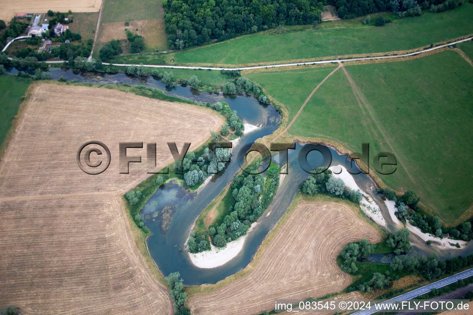 Vue aérienne de Boucles de Meuse à Ourches-sur-Meuse dans le département Meuse, France