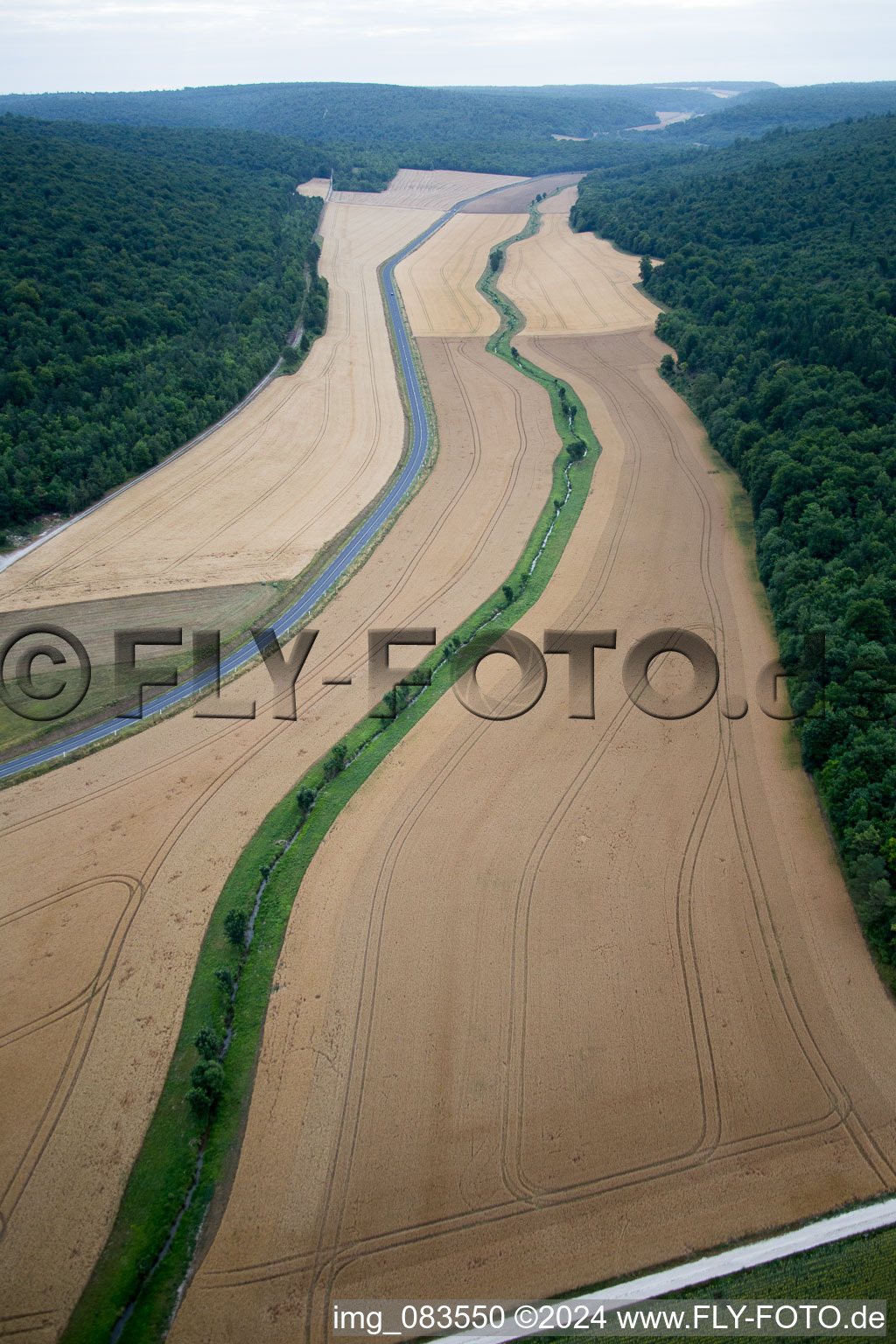 Vue aérienne de Rigny-Saint-Martin dans le département Meuse, France