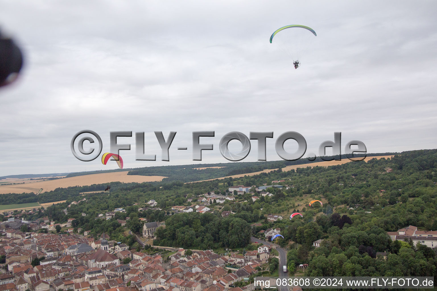 Vaucouleurs dans le département Meuse, France d'un drone