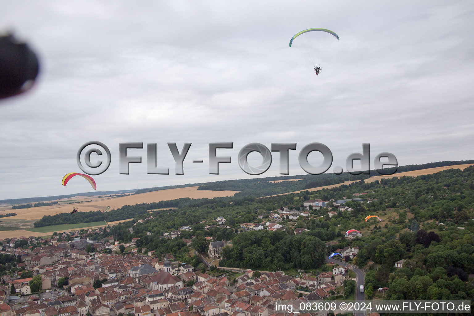 Vaucouleurs dans le département Meuse, France vu d'un drone