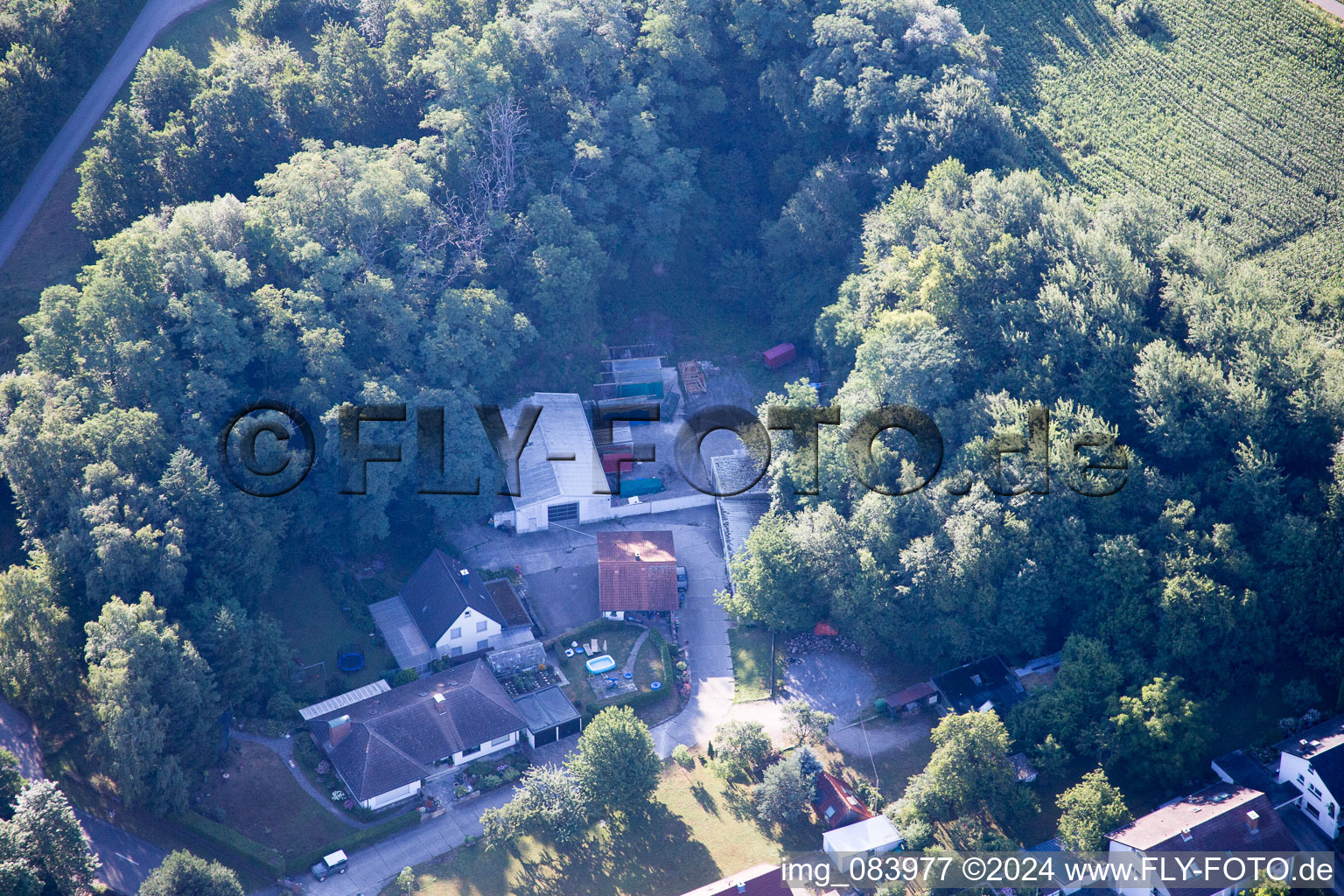 Image drone de Quartier Grünwettersbach in Karlsruhe dans le département Bade-Wurtemberg, Allemagne