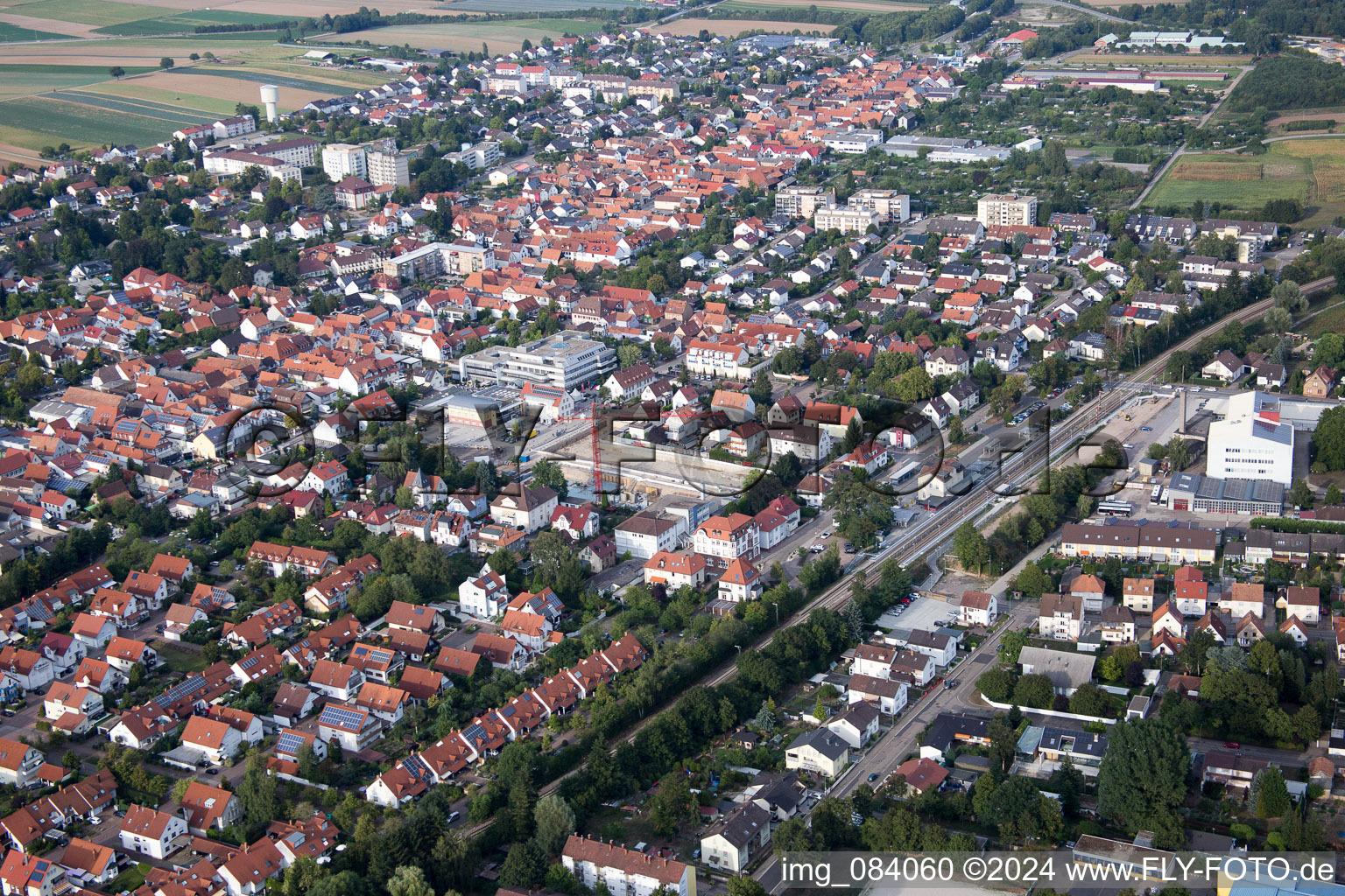 Vue aérienne de Nouveau bâtiment entre Bismarck et Gartenstr à Kandel dans le département Rhénanie-Palatinat, Allemagne