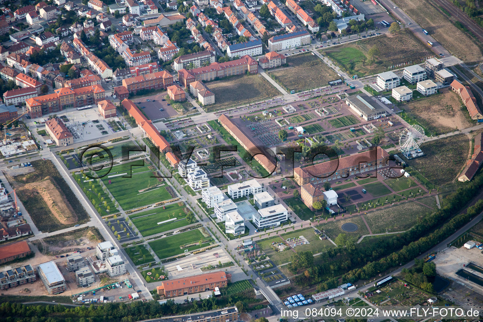 Salon national des jardins 2015 à Landau in der Pfalz dans le département Rhénanie-Palatinat, Allemagne vue d'en haut