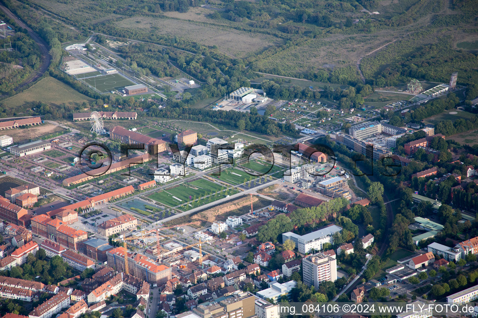 Vue oblique de Salon des jardins d'État à Landau in der Pfalz dans le département Rhénanie-Palatinat, Allemagne