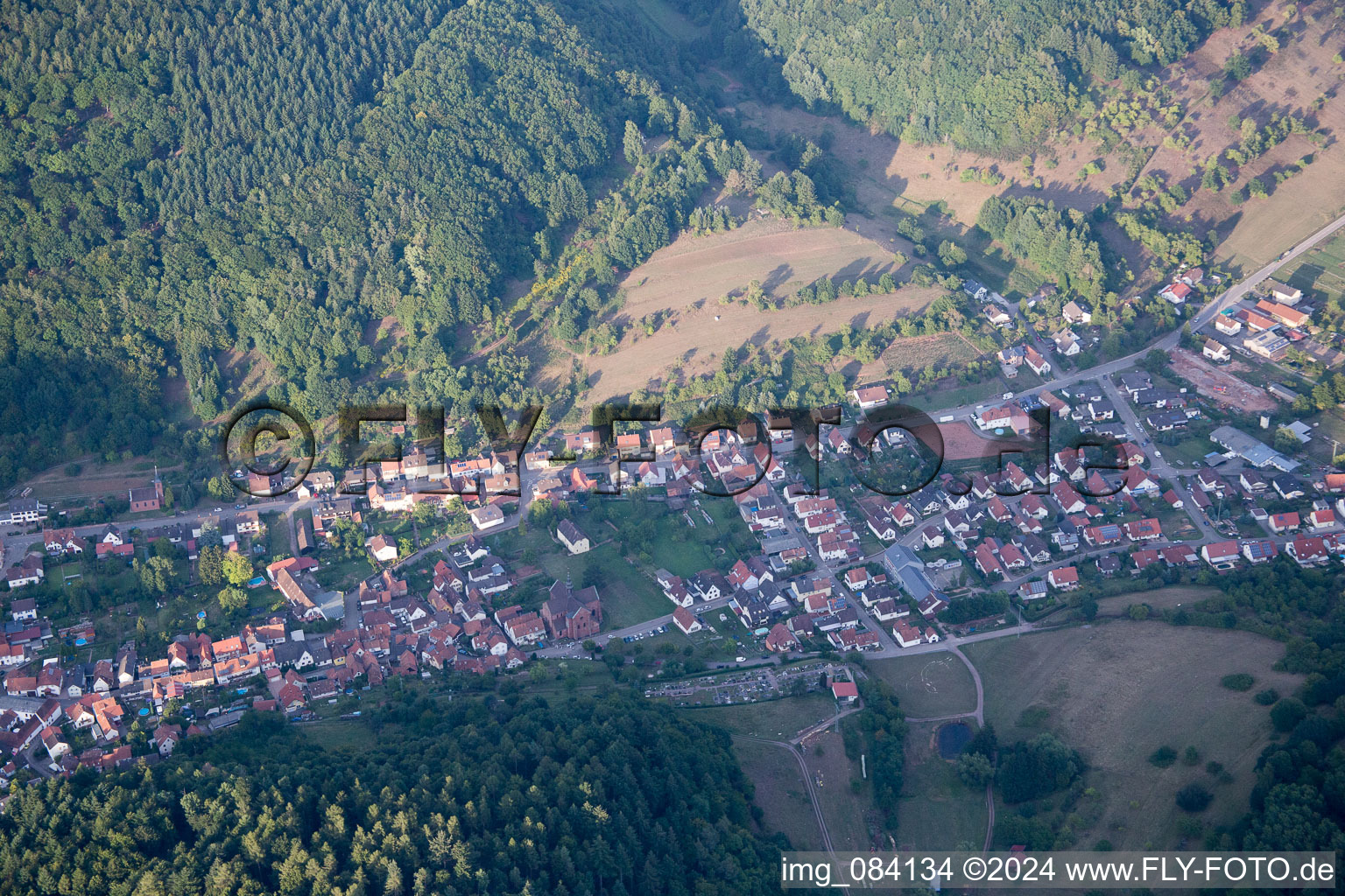 Eußerthal dans le département Rhénanie-Palatinat, Allemagne vue d'en haut