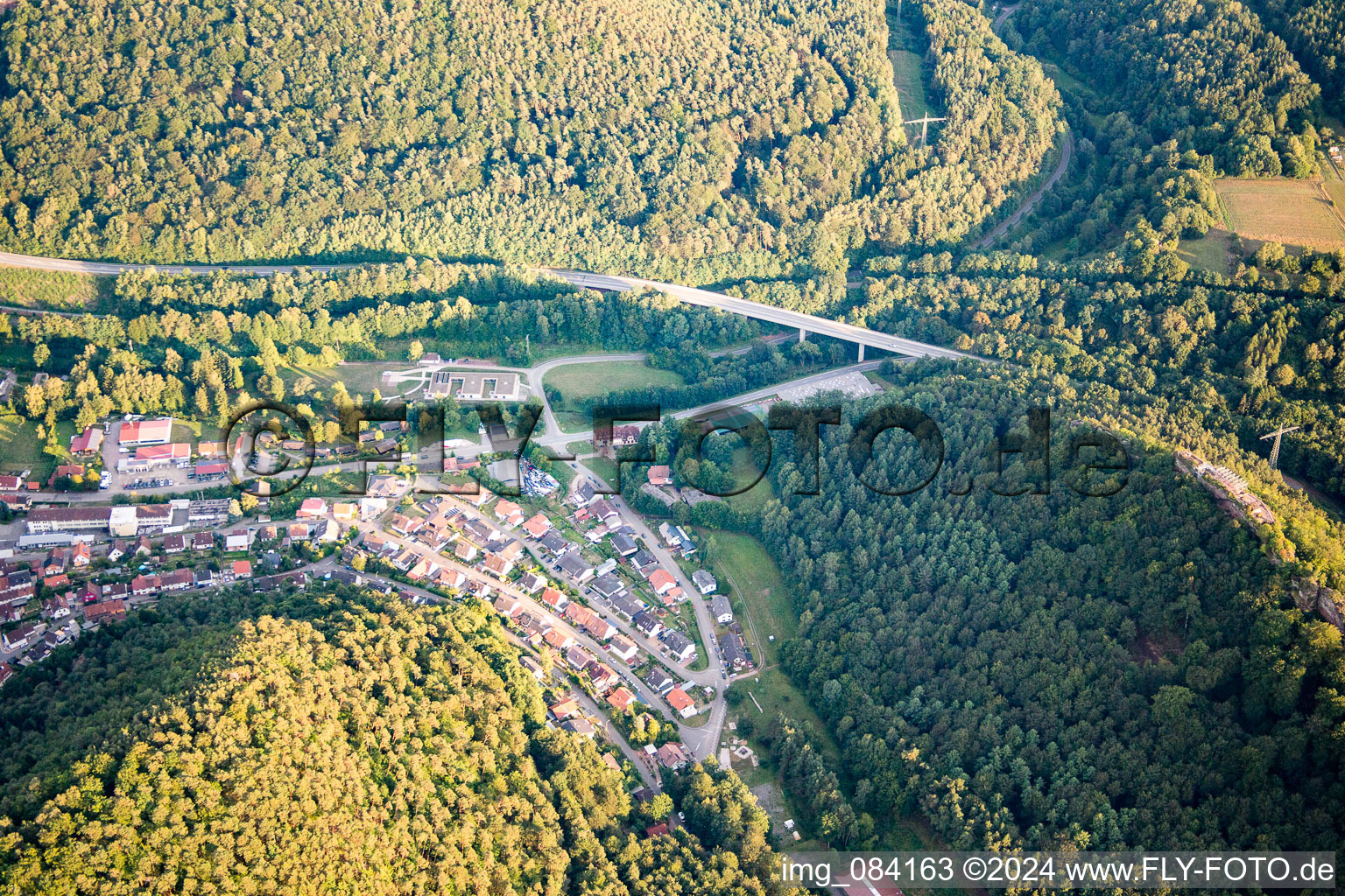 Wilgartswiesen dans le département Rhénanie-Palatinat, Allemagne d'en haut