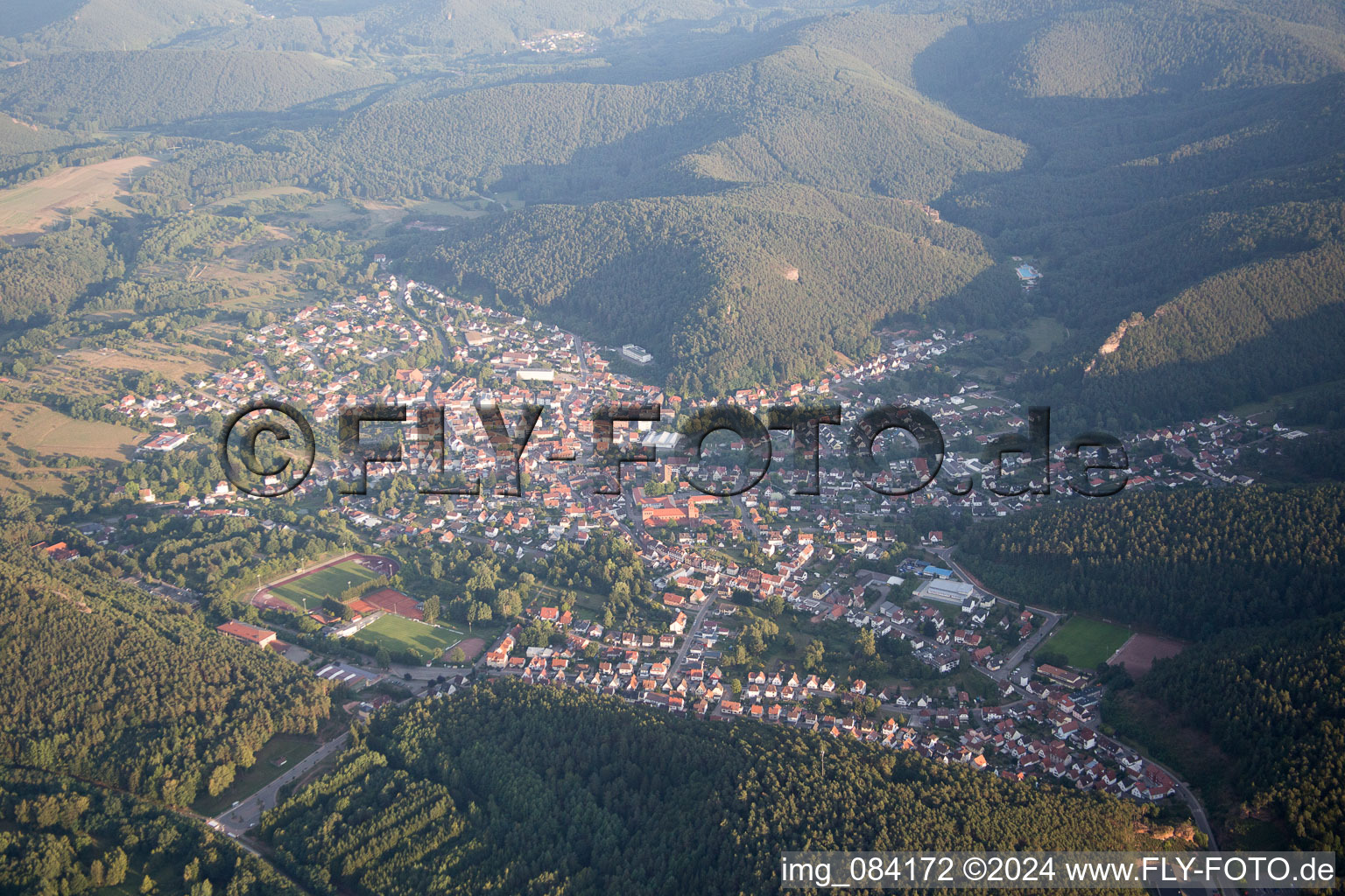 Hauenstein dans le département Rhénanie-Palatinat, Allemagne d'en haut