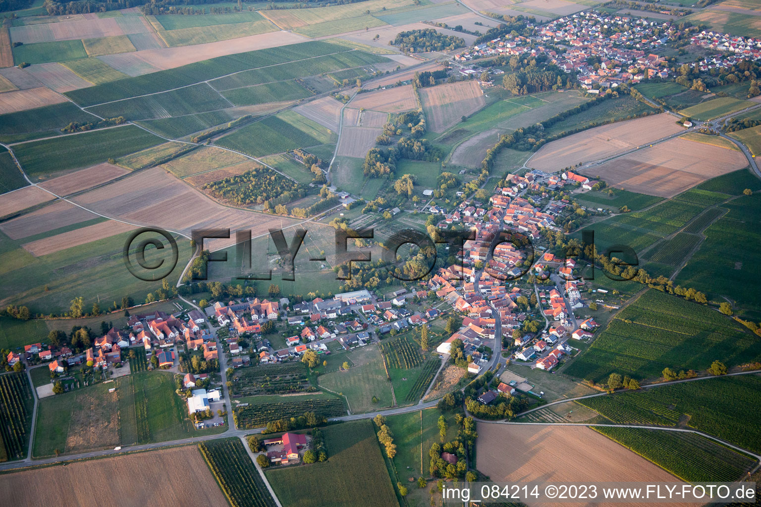 Oberhausen dans le département Rhénanie-Palatinat, Allemagne vue du ciel