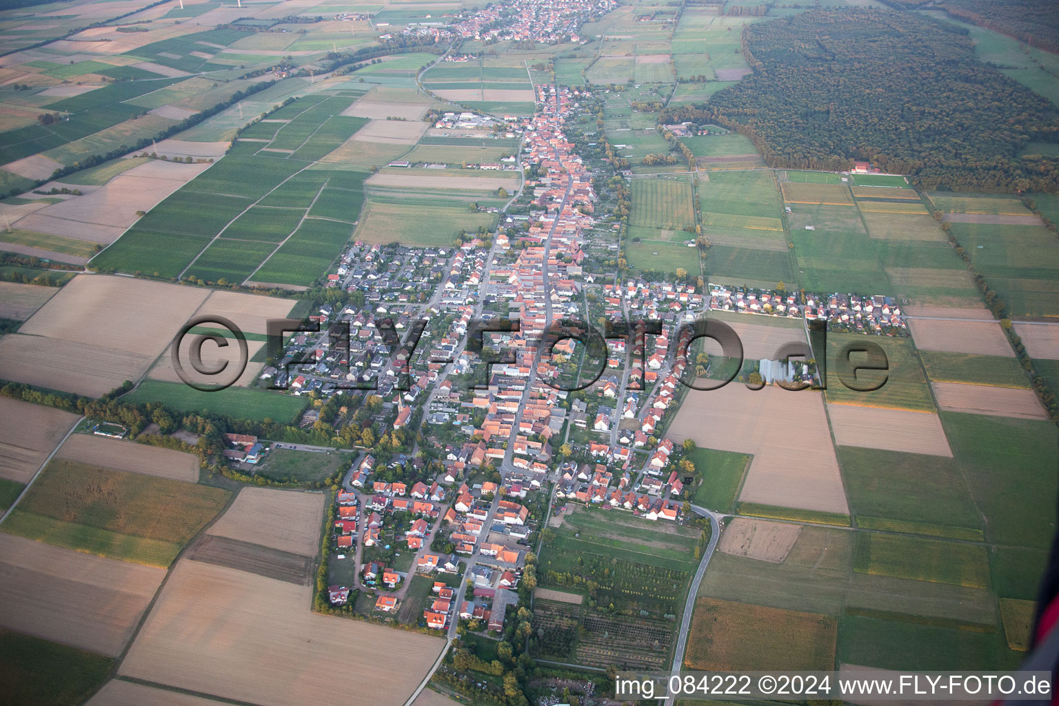 Quartier Schaidt in Wörth am Rhein dans le département Rhénanie-Palatinat, Allemagne vue d'en haut