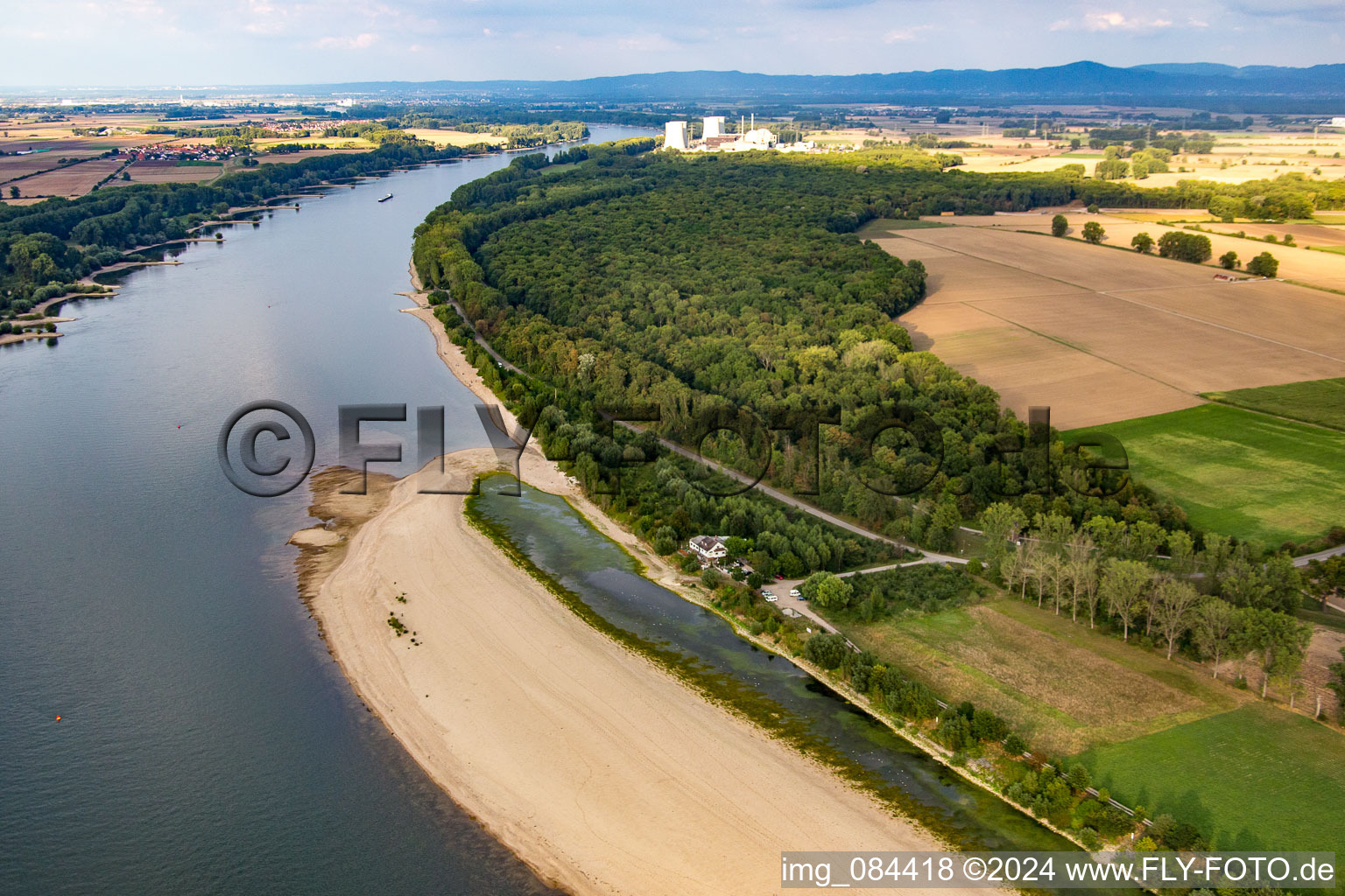 Vue aérienne de Quartier Nordheim in Biblis dans le département Hesse, Allemagne