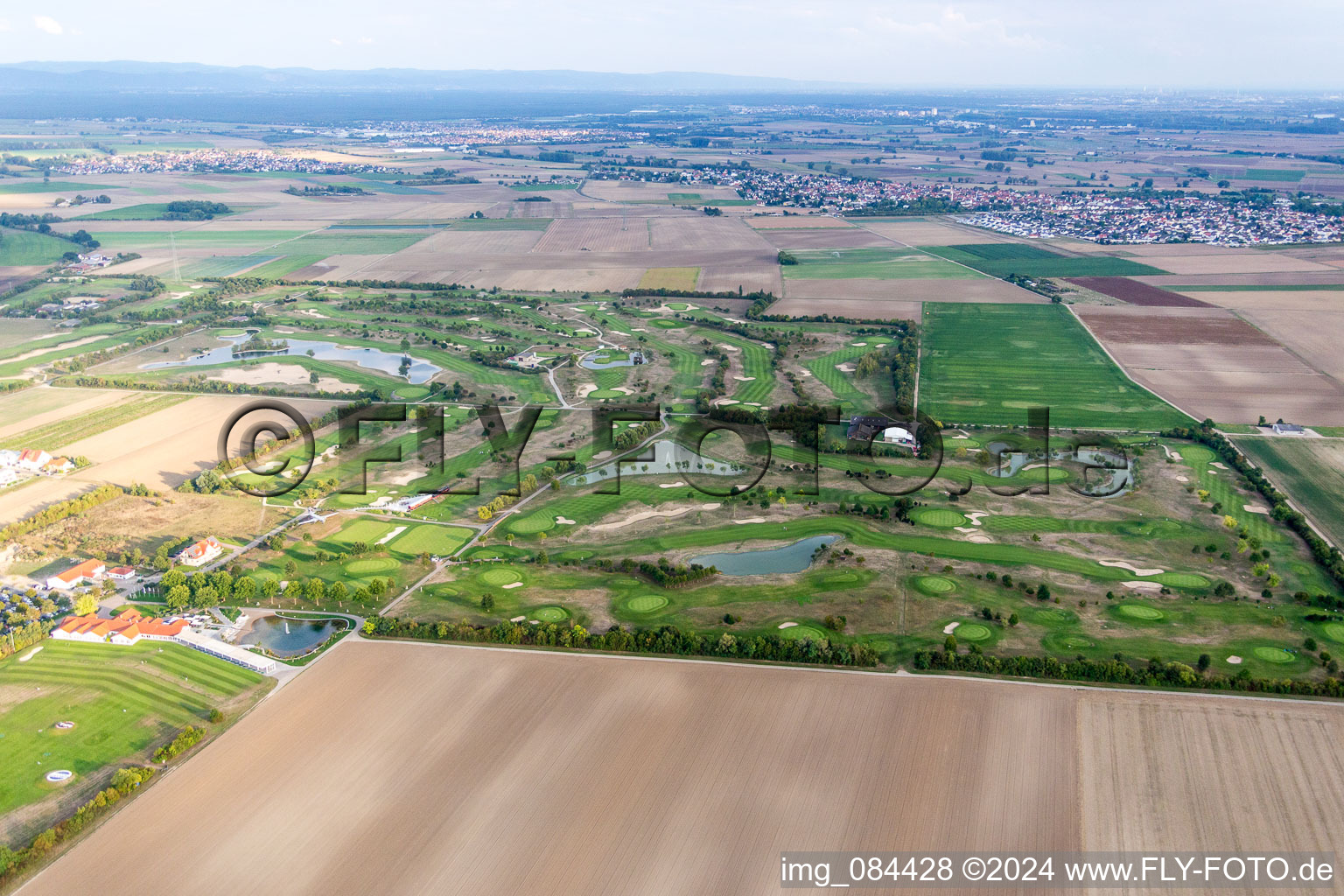 Domaine du golf Golfpark Biblis-Wattenheim *****GOLF absolu à Wattenheim à le quartier Nordheim in Biblis dans le département Hesse, Allemagne vue du ciel