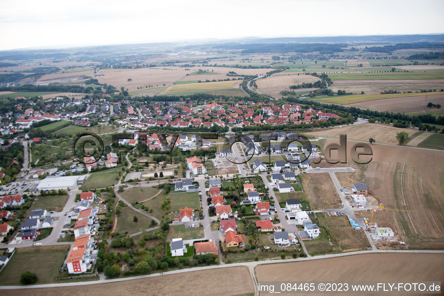 Vue aérienne de Quartier de Buch à Vellberg dans le département Bade-Wurtemberg, Allemagne