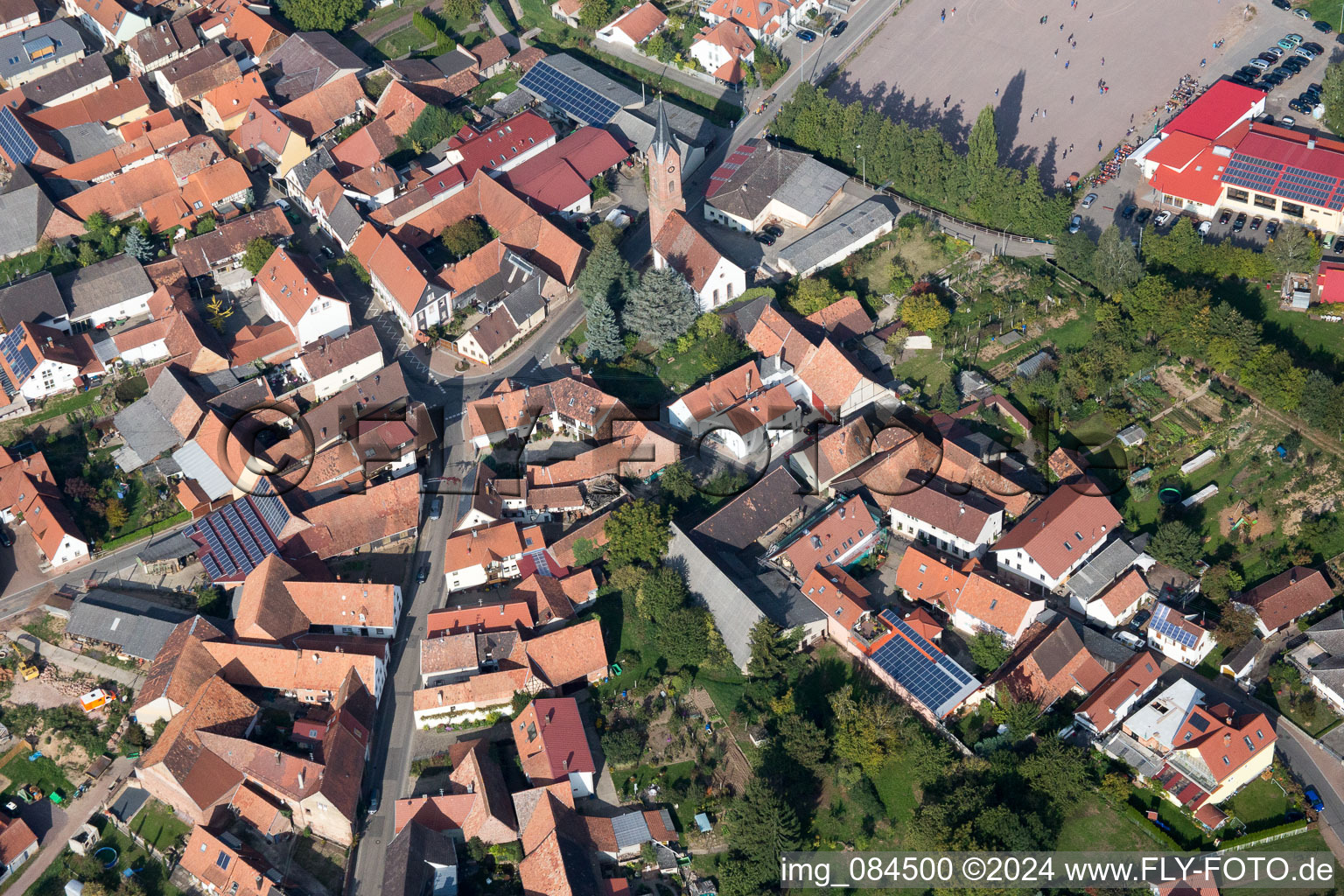 Photographie aérienne de Quartier Kapellen in Kapellen-Drusweiler dans le département Rhénanie-Palatinat, Allemagne