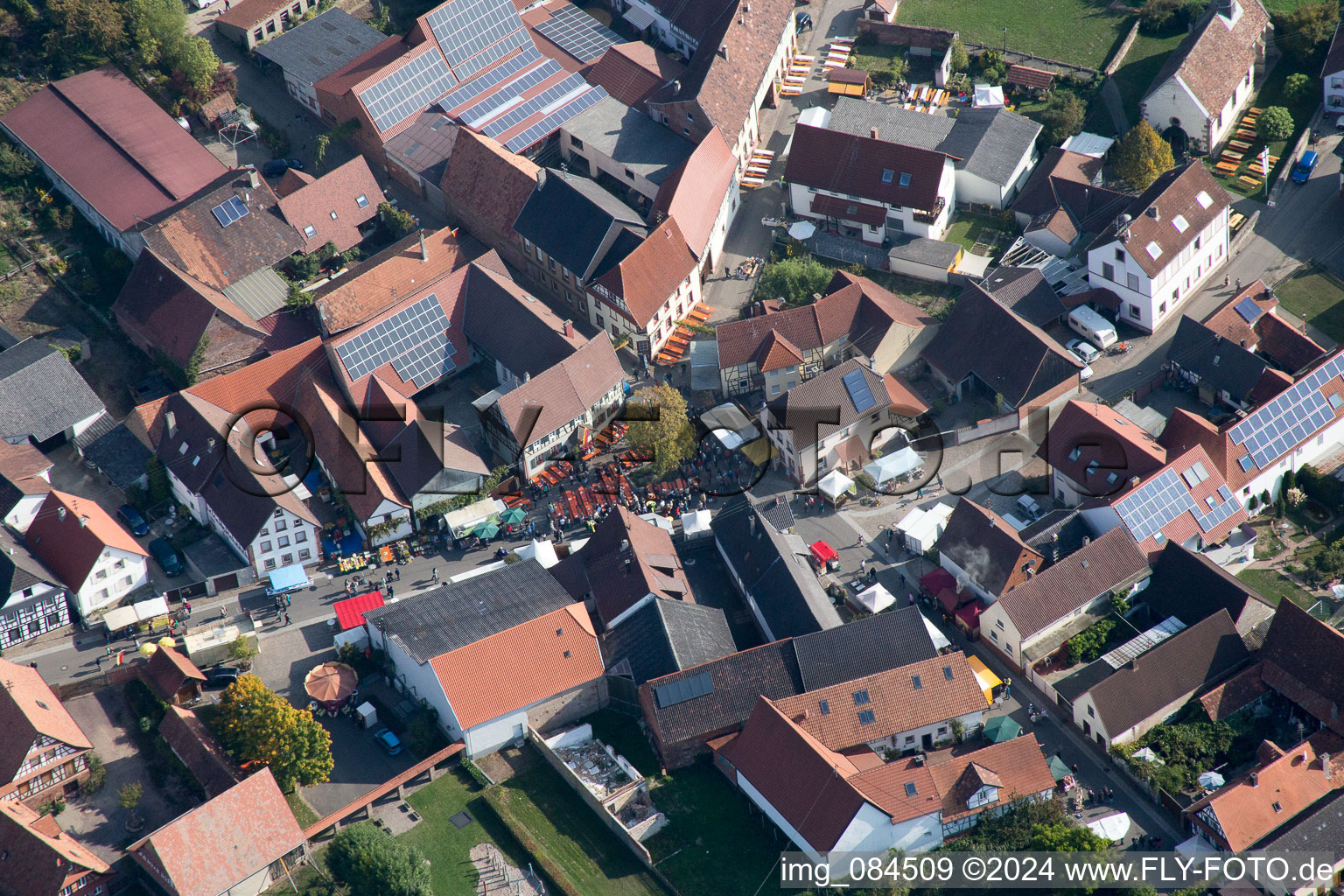 Photographie aérienne de Dierbach dans le département Rhénanie-Palatinat, Allemagne