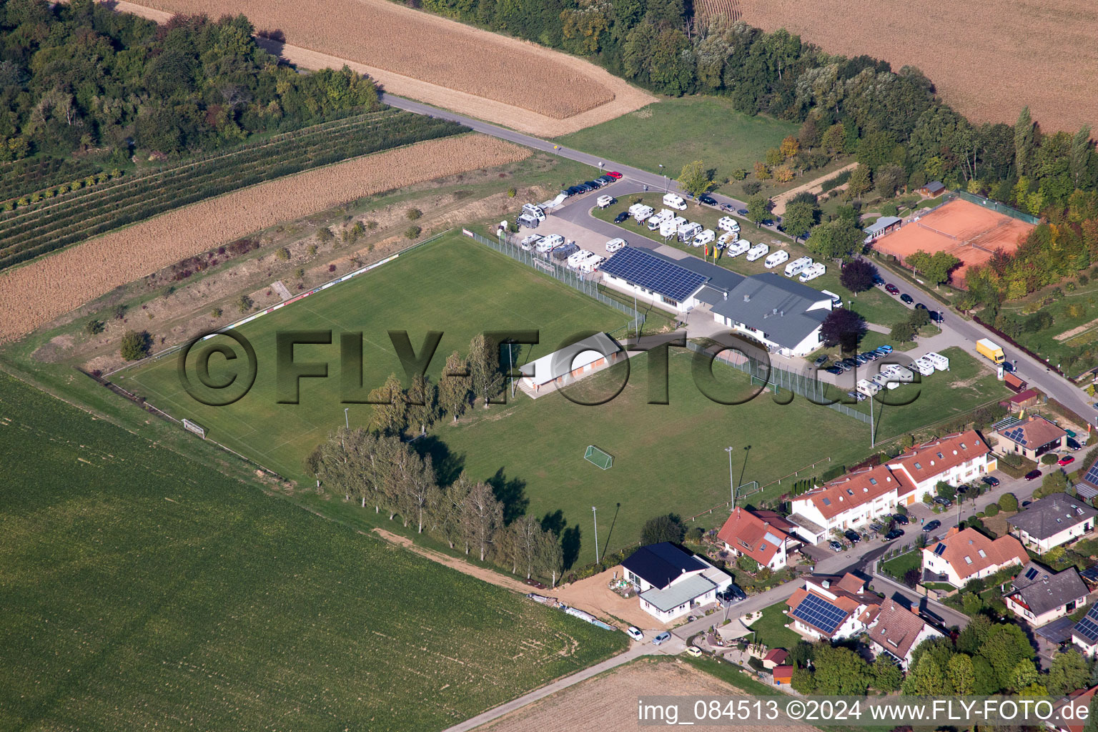 Dierbach dans le département Rhénanie-Palatinat, Allemagne vue d'en haut