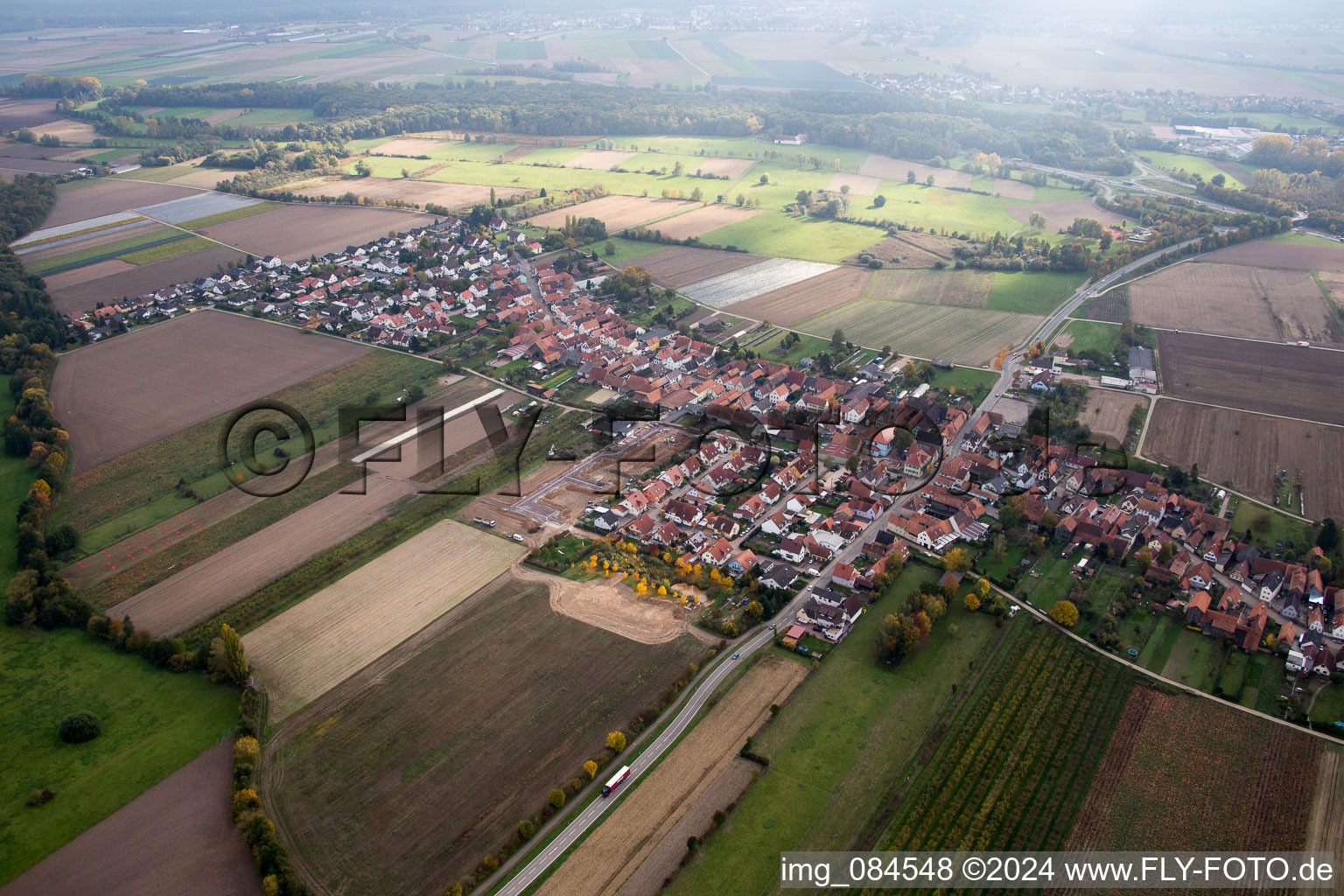 Erlenbach bei Kandel dans le département Rhénanie-Palatinat, Allemagne d'en haut