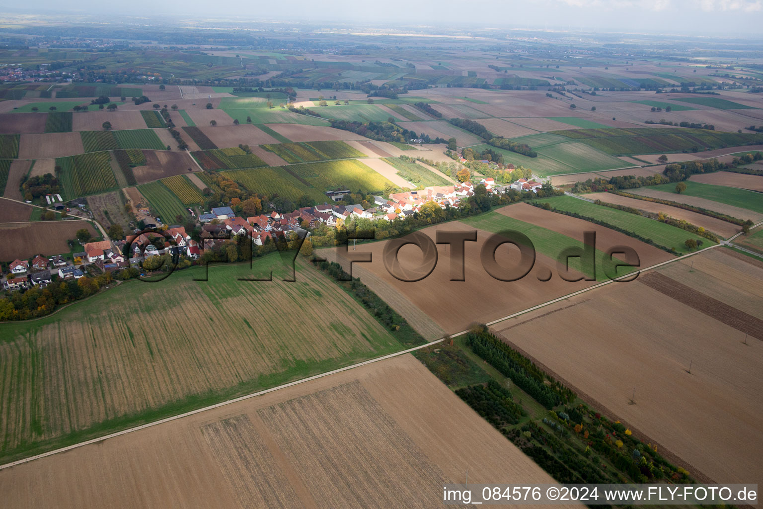 Photographie aérienne de Vollmersweiler dans le département Rhénanie-Palatinat, Allemagne