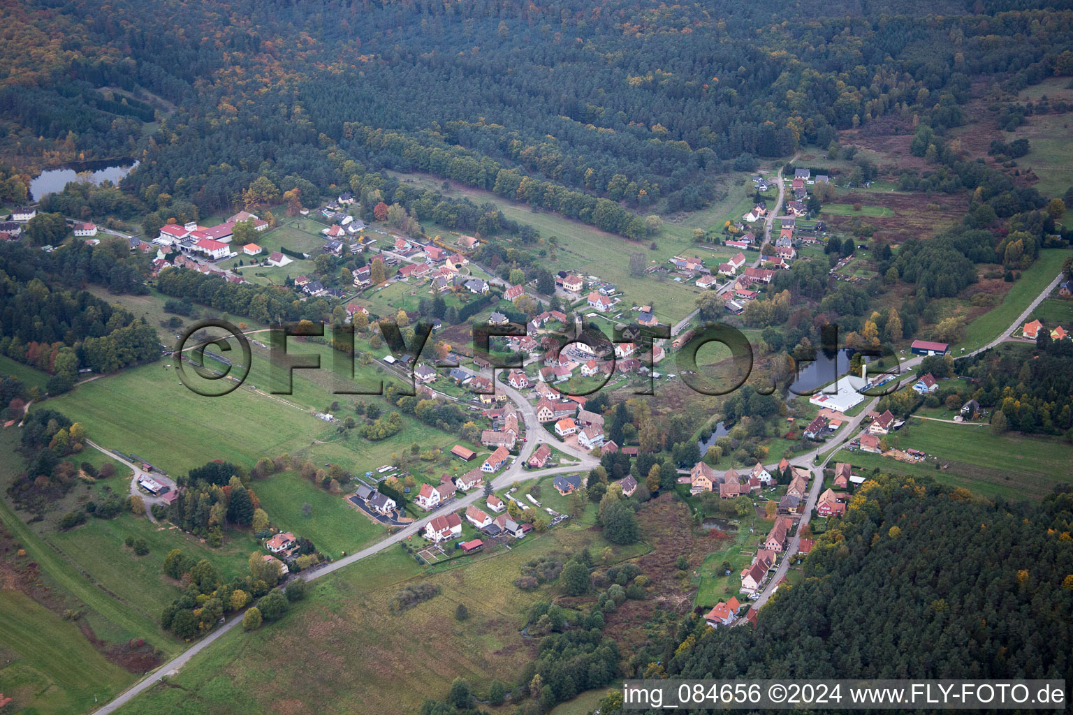 Dambach dans le département Bas Rhin, France hors des airs