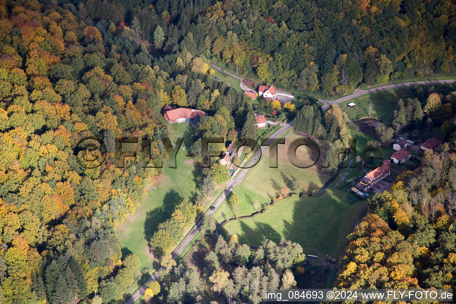 Windstein dans le département Bas Rhin, France d'un drone