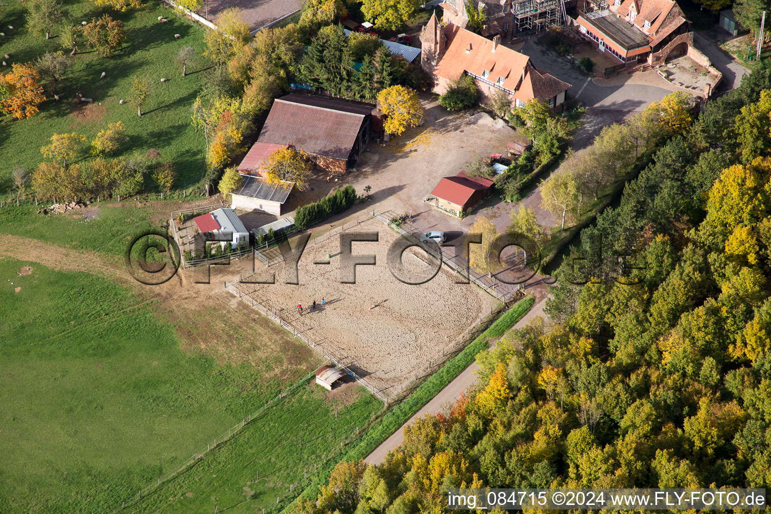 Photographie aérienne de Niederbronn-les-Bains dans le département Bas Rhin, France