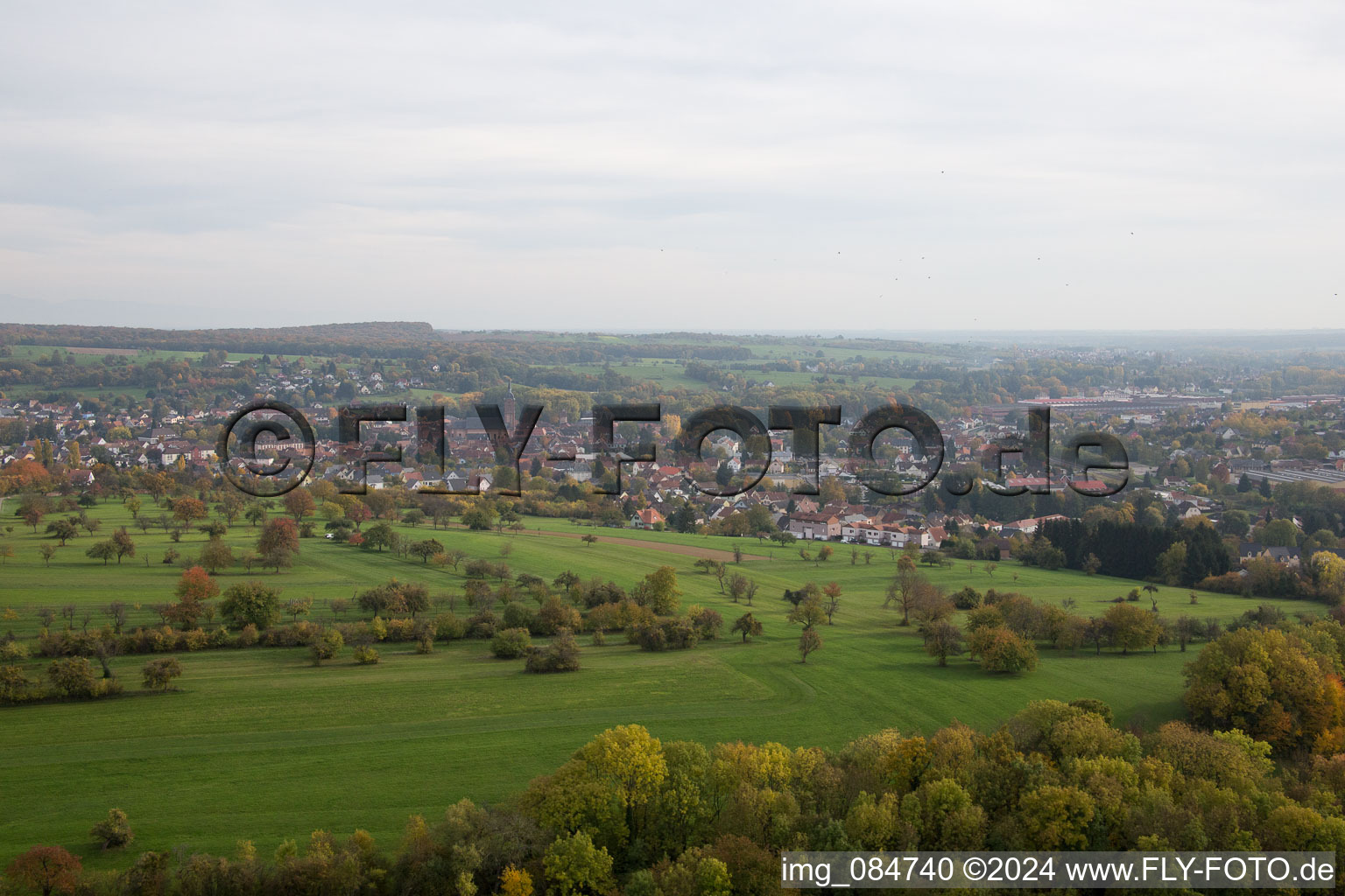 Niederbronn-les-Bains dans le département Bas Rhin, France d'un drone