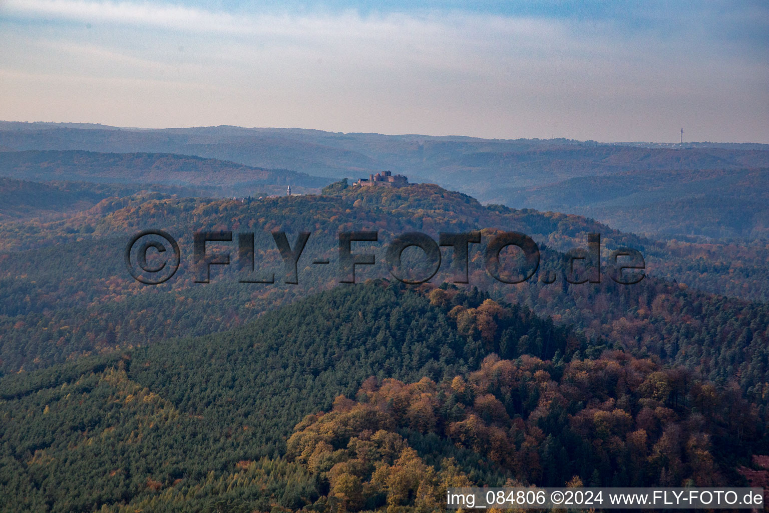 Vue aérienne de Rothbach dans le département Bas Rhin, France