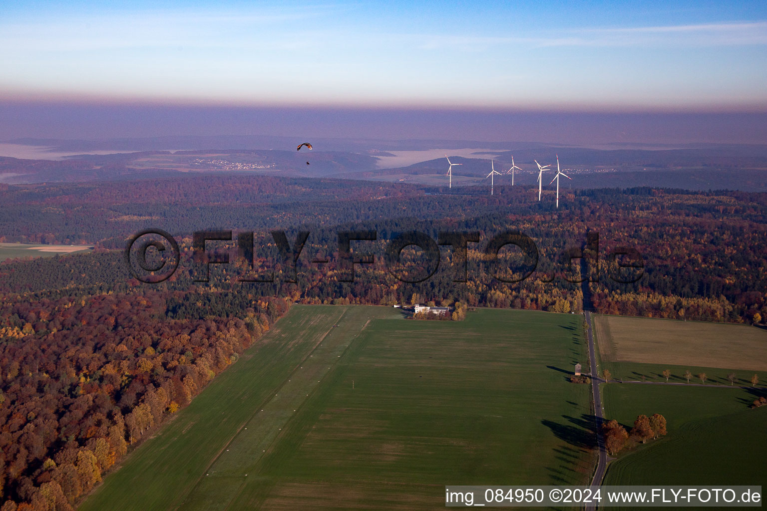 Vue aérienne de Quartier Vielbrunn in Michelstadt dans le département Hesse, Allemagne