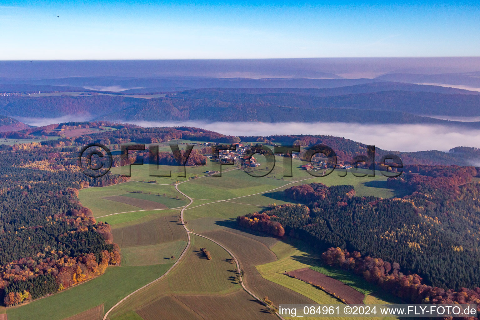 Photographie aérienne de Quartier Breitenbuch in Kirchzell dans le département Bavière, Allemagne