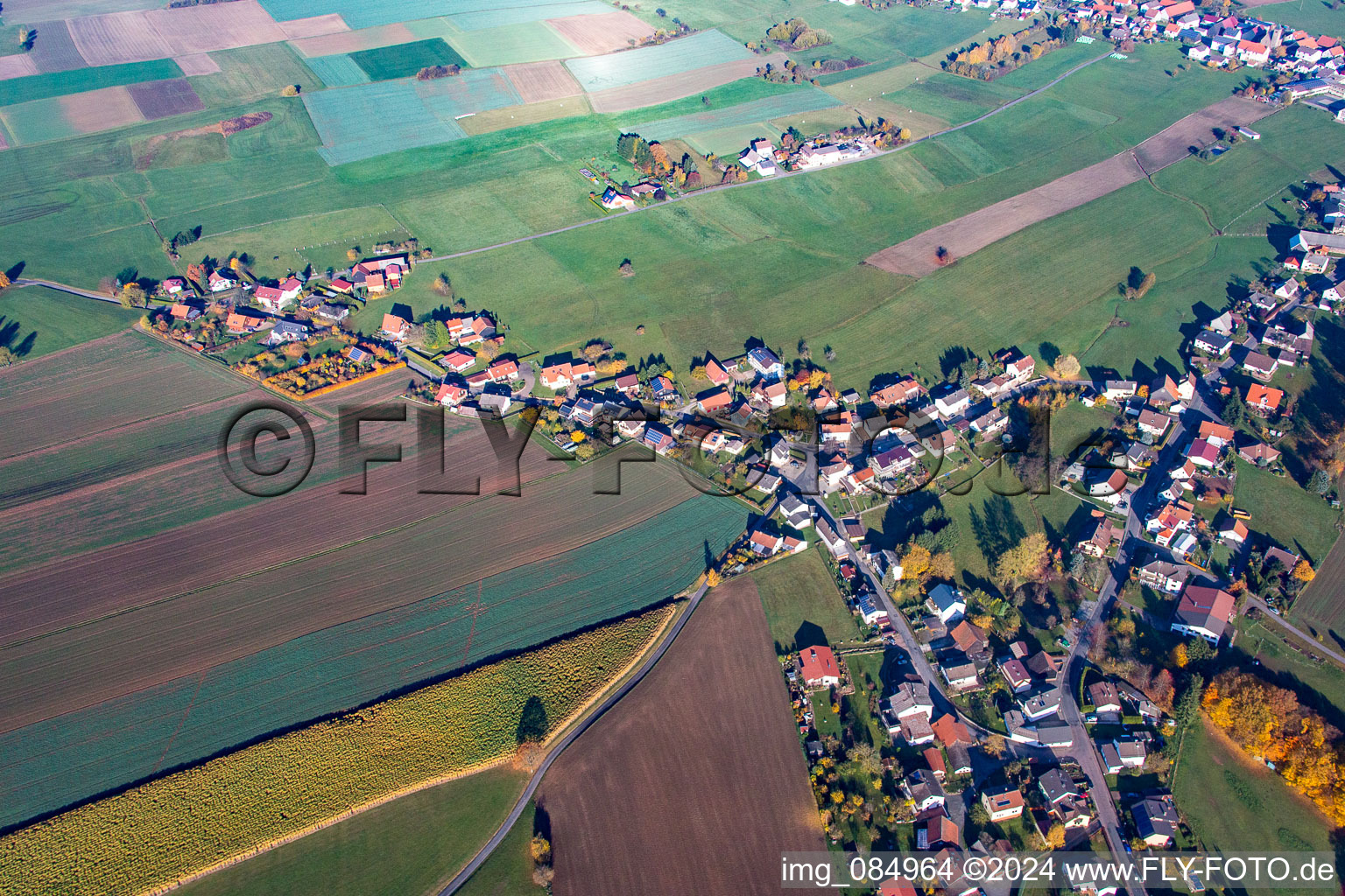 Vue aérienne de Quartier Würzberg in Michelstadt dans le département Hesse, Allemagne