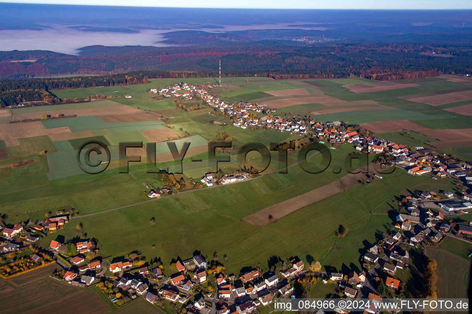 Photographie aérienne de Quartier Würzberg in Michelstadt dans le département Hesse, Allemagne