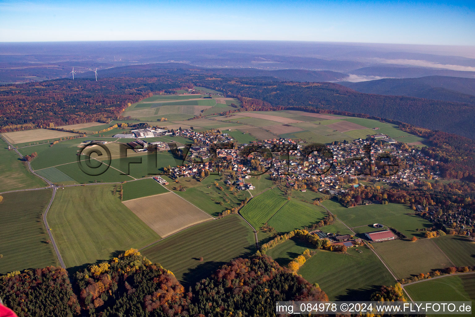 Photographie aérienne de Quartier Vielbrunn in Michelstadt dans le département Hesse, Allemagne