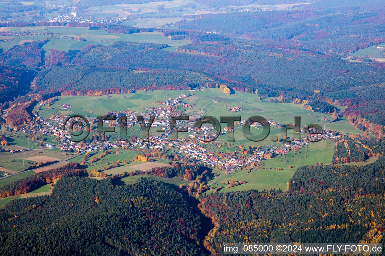 Photographie aérienne de Quartier Würzberg in Michelstadt dans le département Hesse, Allemagne