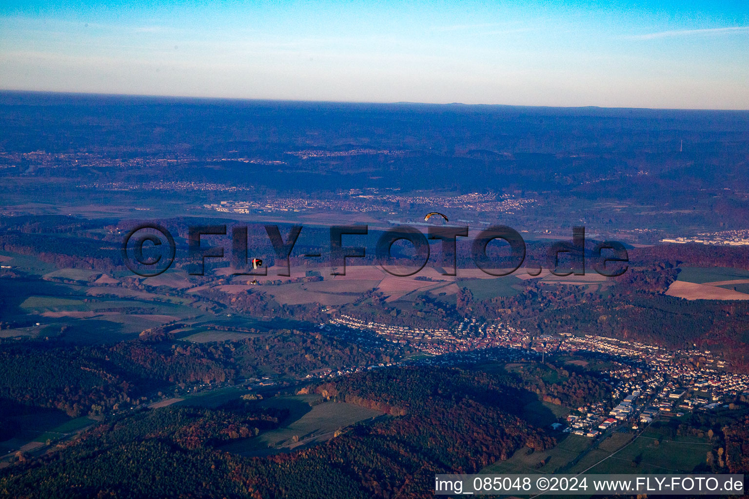 Photographie aérienne de Mömlingen dans le département Hesse, Allemagne