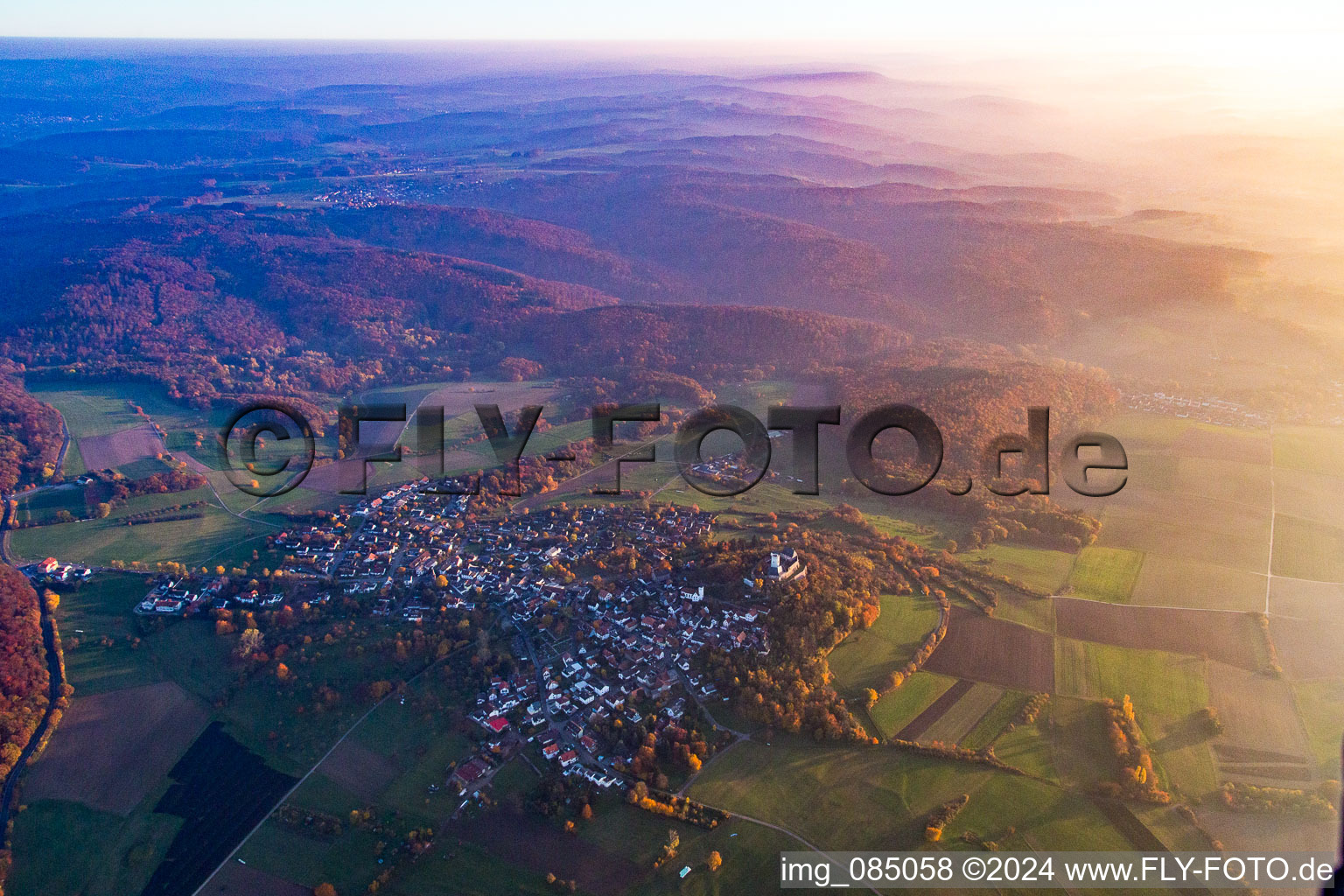 Photographie aérienne de Quartier Hering in Otzberg dans le département Hesse, Allemagne