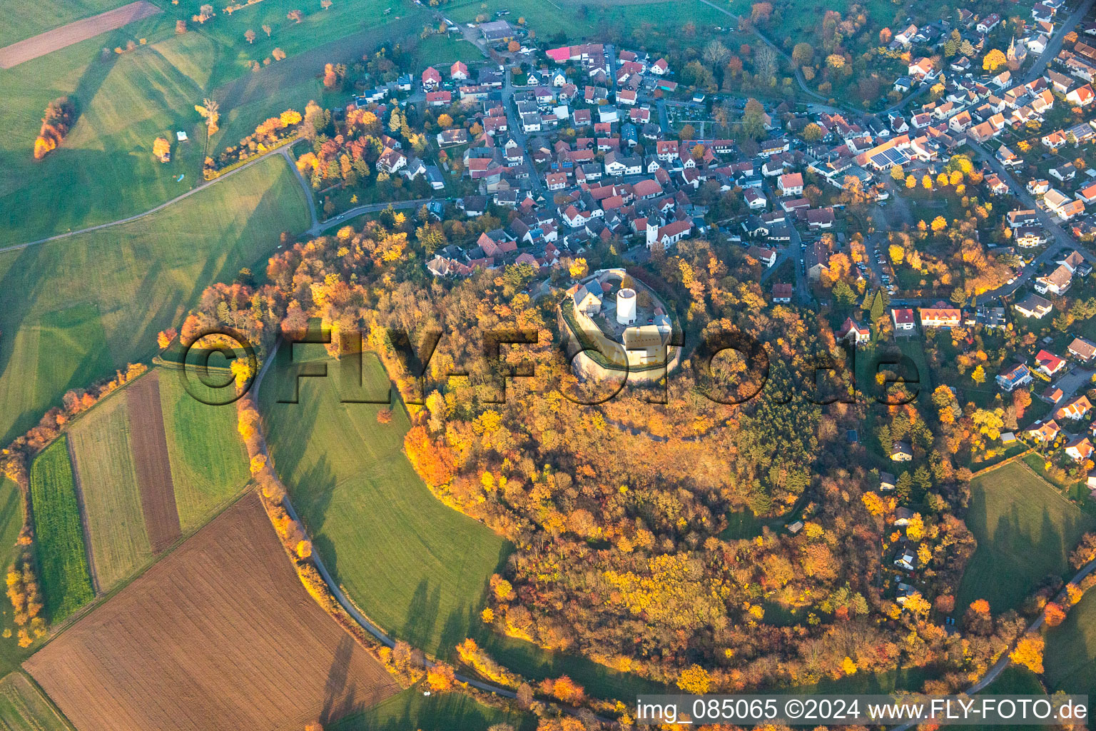 Photographie aérienne de Gilet Otzberg à le quartier Hering in Otzberg dans le département Hesse, Allemagne